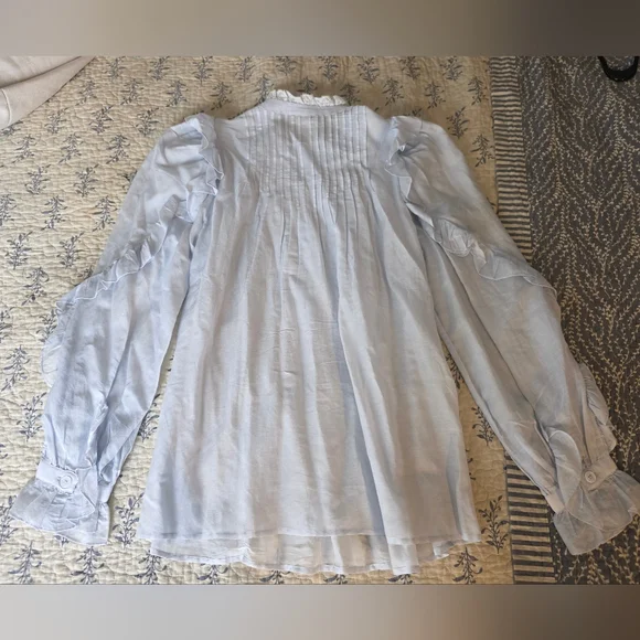 Zadig And Voltaire Timmy Tomboy Shirt In Lilac Size Small - Picture 12 of 16